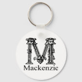 Extravagantes Monogramm: Mackenzie Schlüsselanhänger (Vorderseite)