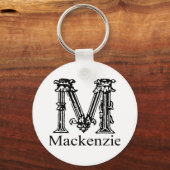 Extravagantes Monogramm: Mackenzie Schlüsselanhänger (Vorderseite)