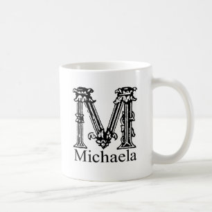 Extravagantes Monogramm: Michaela Kaffeetasse