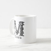 Extravagantes Monogramm: Moira Kaffeetasse (Vorderseite Links)
