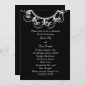 Extravagantes Monogramm Probe Dinner Einladung (sc (Vorne/Hinten)