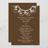 Extravagantes Monogramm-Proben-Abendessen Einladung (Vorne/Hinten)