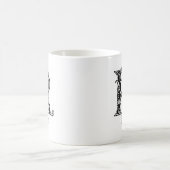 Extravagantes Monogramm: Rita Kaffeetasse (Mittel)