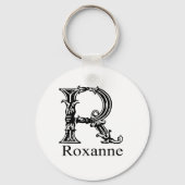 Extravagantes Monogramm: Roxanne Schlüsselanhänger (Vorderseite)