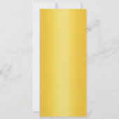 Extravagantes Monogramm Save the Date (Gold) (Rückseite)