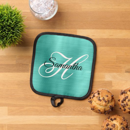 Extravagantes Monogramm Topflappen (Oben Unten)