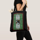 Extravagantes Muster der Tuxedo-Katze Tasche (Von Nahem)