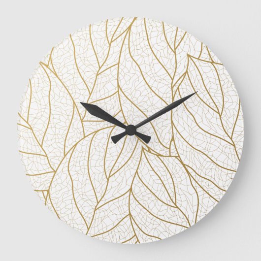 extravagantes Muster Große Wanduhr (Vorderseite)