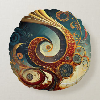 Extravagantes neuestes Design gedruckt Rundes Kissen