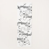 Extravagantes Notendesign Yogamatte (Rückseite)