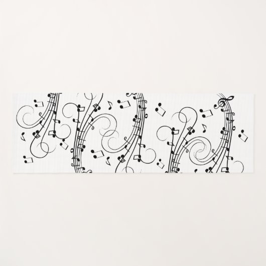 Extravagantes Notendesign Yogamatte (Vorderseite (Horizontal))
