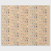 Extravagantes Parfüm-Flaschenmuster Geschenkpapier (Flach)