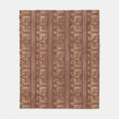 Extravagantes Pfauenmuster Fleecedecke (Vorderseite)