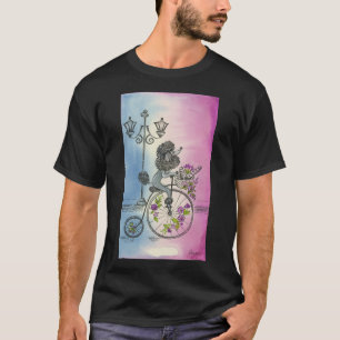 Extravagantes Poodle in Paris T-Shirt