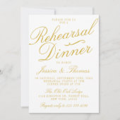 Extravagantes Probe- und Hochzeitsessen Einladung (Vorderseite)