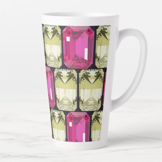 extravagantes Quadrat-Edelsteine Milchtasse (Rechts)