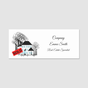 Extravagantes Real Anwesen Promo Namensschild