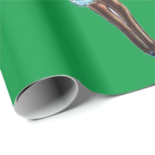 Extravagantes Rentierpapier Geschenkpapier (Rolleneckpunkt)