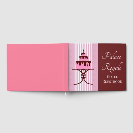 Extravagantes, rosa Hotel Bed and Breakfast Gästebuch (Voll)