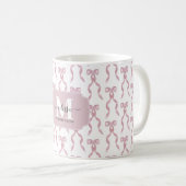 Extravagantes rosa Muster Kaffeetasse (VorderseiteRechts)