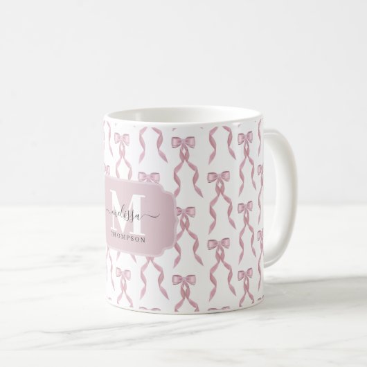 Extravagantes rosa Muster Kaffeetasse (VorderseiteRechts)