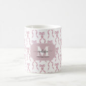 Extravagantes rosa Muster Kaffeetasse (Mittel)