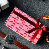 Extravagantes Rot-Rot-Rot-Rosa-Gebirge Geschenkpapier