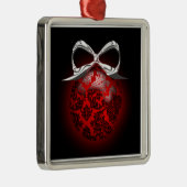 Extravagantes Rot-Schwarz-Silber-Urlaubshaus Einri Silbernes Ornament (Rechts)