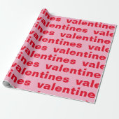 Extravagantes Rot- und Rosatinmuster Geschenkpapier (Ungerollt)