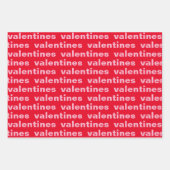 Extravagantes Rot- und Rosatinmuster Geschenkpapier Set (Vorderseite 3)