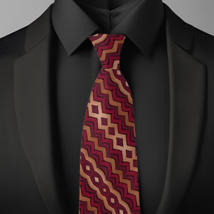 Extravagantes Ruby- und Kupfermuster Necktie Krawatte