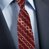 Extravagantes Ruby- und Kupfermuster Necktie Krawatte