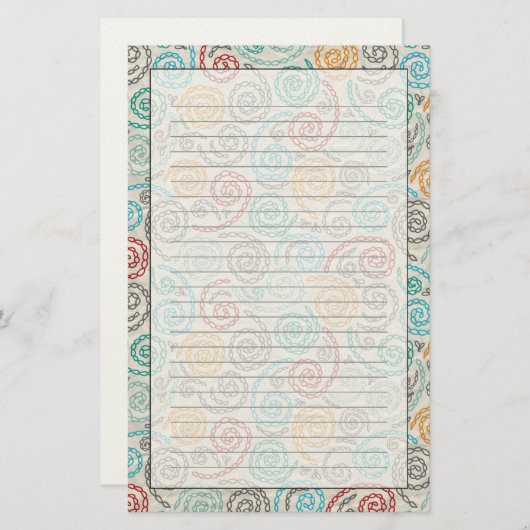 Extravagantes rumpled Papier der Stickerei (Vorne/Hinten)