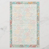 Extravagantes rumpled Papier der Stickerei (Vorderseite)