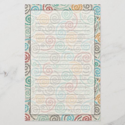 Extravagantes rumpled Papier der Stickerei (Vorderseite)