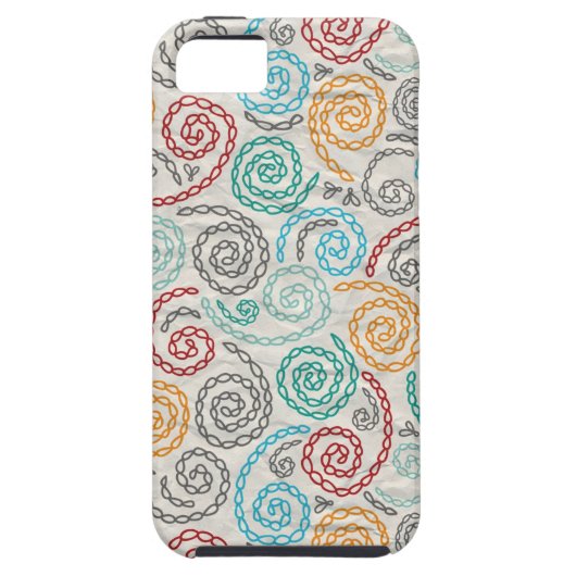 Extravagantes rumpled Papier der Stickerei Case-Mate iPhone Hülle (Rückseite)