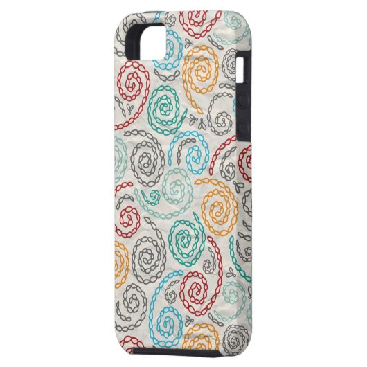 Extravagantes rumpled Papier der Stickerei Case-Mate iPhone Hülle (Rückseite Links)