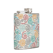 Extravagantes rumpled Papier der Stickerei Flachmann (Rechts)