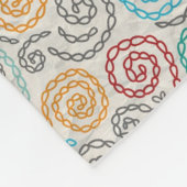 Extravagantes rumpled Papier der Stickerei Fleecedecke (Ecke)