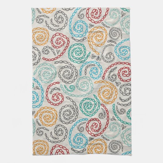 Extravagantes rumpled Papier der Stickerei Handtuch (Vertikal)