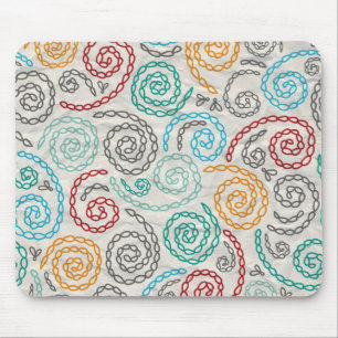 Extravagantes rumpled Papier der Stickerei Mousepad
