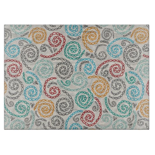 Extravagantes rumpled Papier der Stickerei Schneidebrett (Vorderseite)