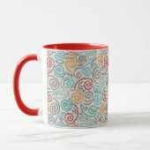 Extravagantes rumpled Papier der Stickerei Tasse (Links)