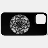 Extravagantes Runddesign auf schwarz. Case-Mate iPhone Hülle (Rückseite (Horizontal))