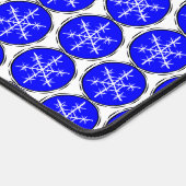 Extravagantes Schneeflockenmuster Weihnachten Schreibtischunterlage (Ecke)