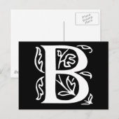 Extravagantes Schreiben B Postkarte (Vorne/Hinten)