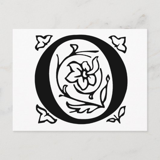 Extravagantes Schreiben O Postkarte (Vorderseite)