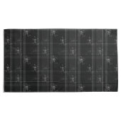 Extravagantes Schwarz-Kariert-King-Size-Set Kissenbezug (Vorderseite-Rechts)