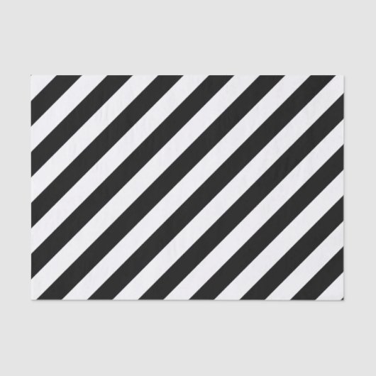 Extravagantes Schwarz-Weiß-Muster Seidenpapier (Vorderseite)