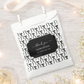 Extravagantes Schwarzes Bow-Muster Geschenktütchen (Ausgeschnitten)